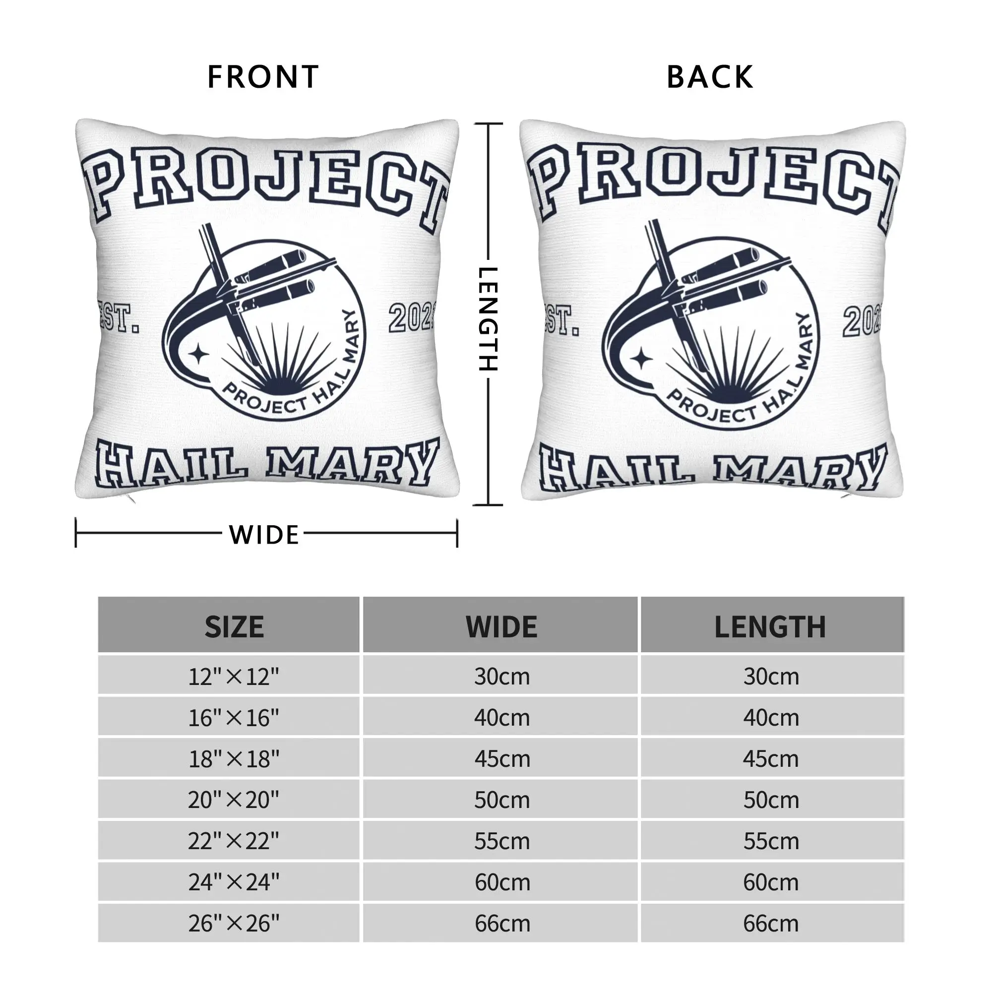 Mission Patch Project Hail Mary Pillowcases  Morden Pillow Case For Living Room Chair Comfy Pillow Cover