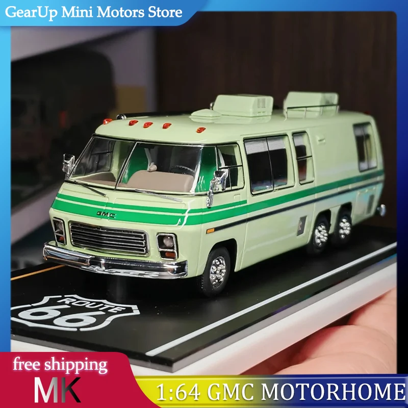 

MK Miniatures 1:64 GMC Motorhome HEC Caravan Beijing Exhibition Exclusive Limited Edition Resin Model Long Body RV Collectible