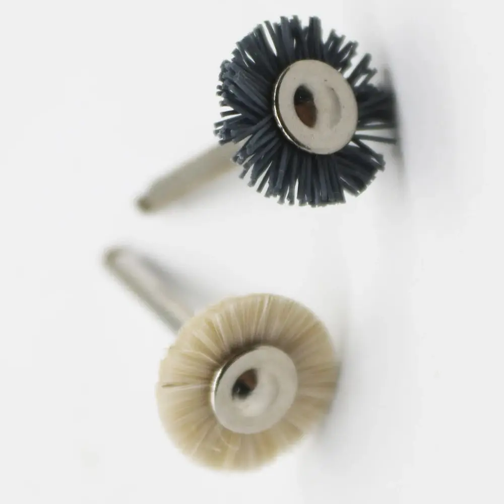 

10pcs Dental Polishing Brush Drill Wheel Materials Cotton Felt Goat Wool Nylon fiber Grinding Buffing Tools