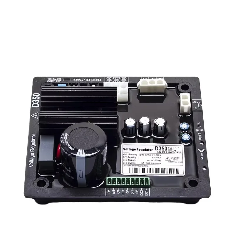 D350 AVR Digital Automatic Voltage Regulator 5A Excitation Current PMG AREP Generator Parts Compatible Original Leroy Somer