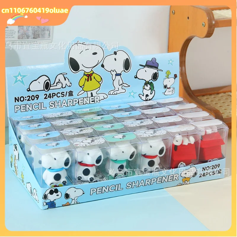 

6/24pcs Anime Snoop Y Single Hole Pencil Sharpener Cute Student Pencil Sharpener Manual Portable Mini Stationery Gift Hot Sell