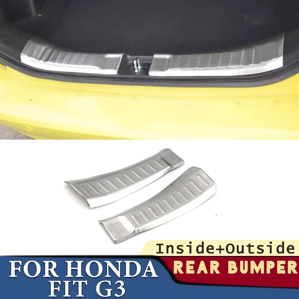 

Бампер багажника для Honda Fit Jazz G3 2014 2015 2016 2017 2018 2019 хэтчбек, автомобильные аксессуары, наклейка на заднюю панель