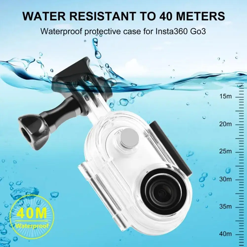 Per Insta360 GO3S custodia impermeabile Go3 Snorkeling Cover Meters Diving 40 accessori per il nuoto custodia protettiva S8T1