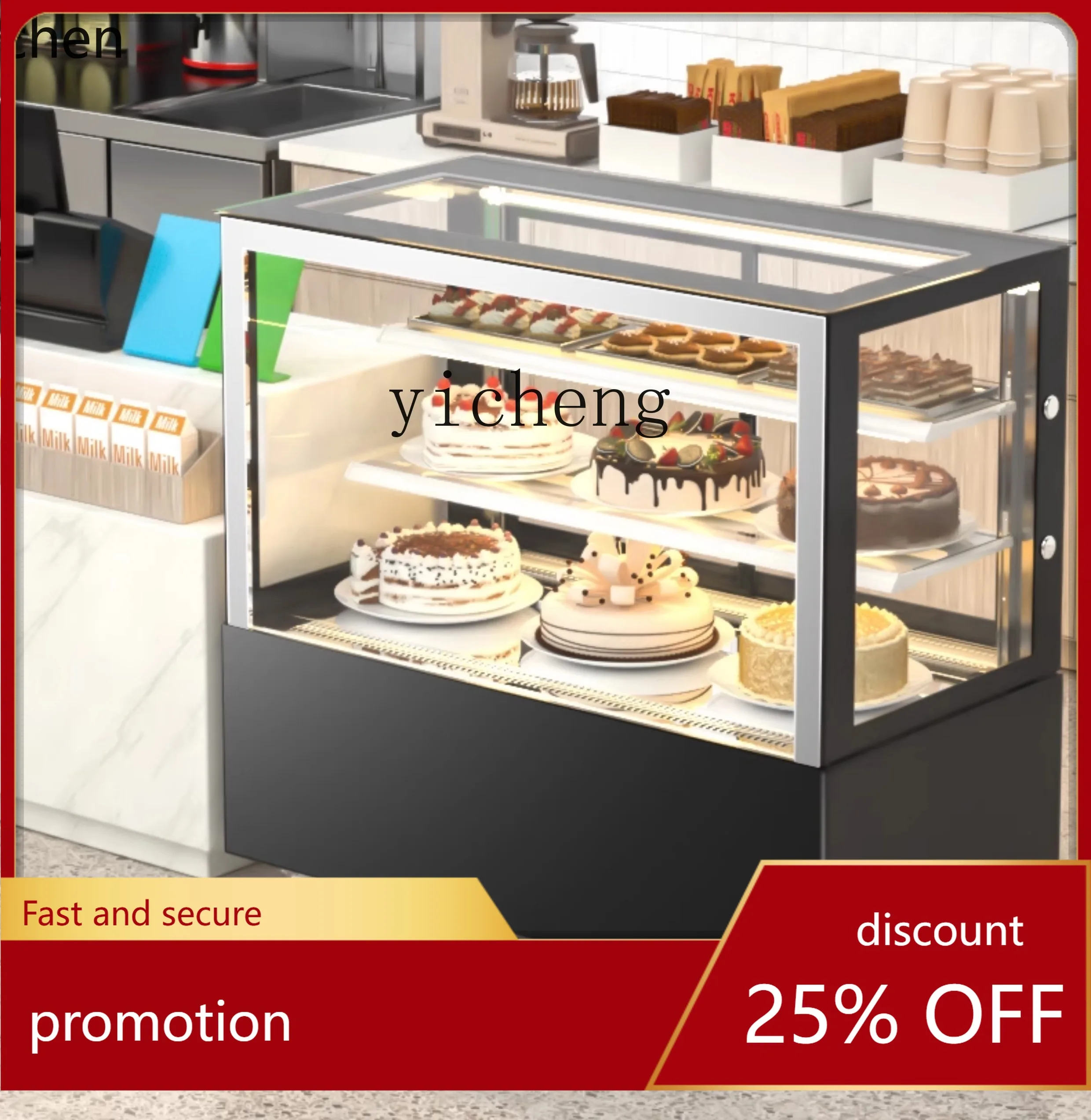 

Холодильный витринный шкаф HXL для десертов и напитков, с воздушным охлаждением, угловой, настольный, для сохранения свежести