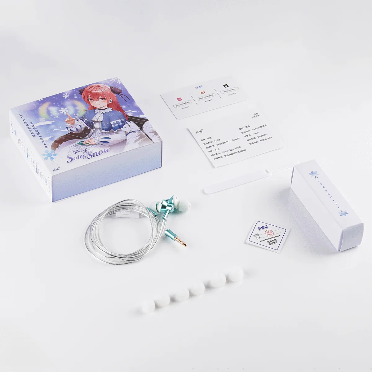 NICEHCK StringSnow 인이어 이어폰 10mm 큰 사이즈 다이나믹 드라이버3.5mm/Type-C 플러그 HiFi 유선 HD 마이크폰 뮤직 스포츠 게이밍 IEM