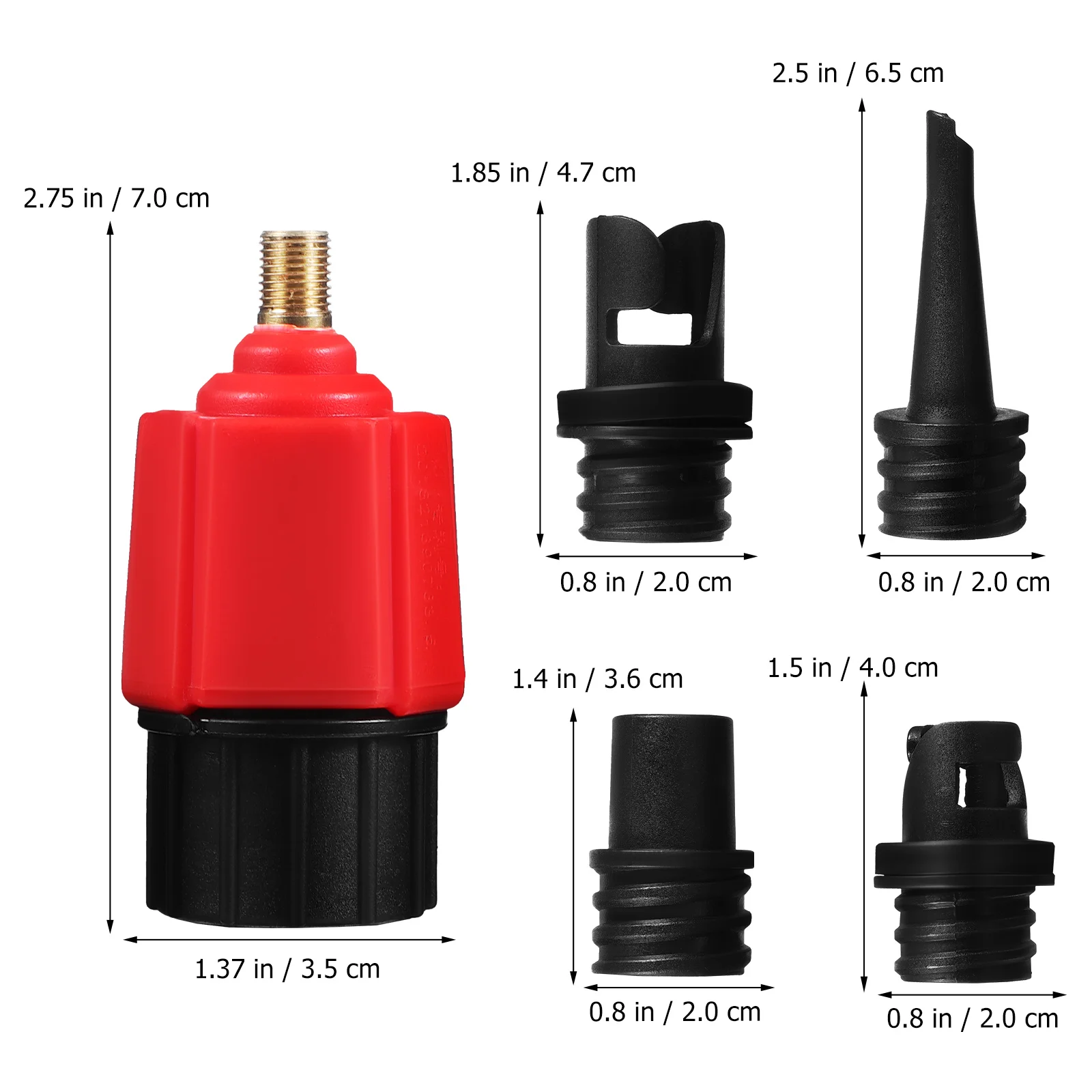 1 Set Air Pump Converter Assorted Nozzle Inflatable Pump Adapter Accessory Paddle Board Air Pump Adapter