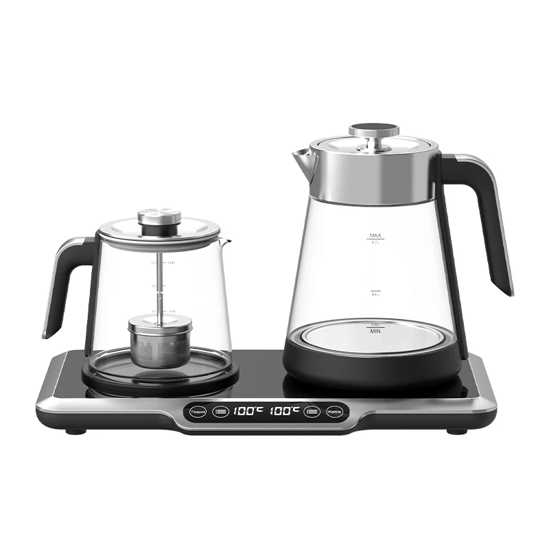

Appliances Household 1.6L + 1L Hotel Kettle Tray Set Double Boiler Water Heater Kettle Electric Tea Machine Teapot
