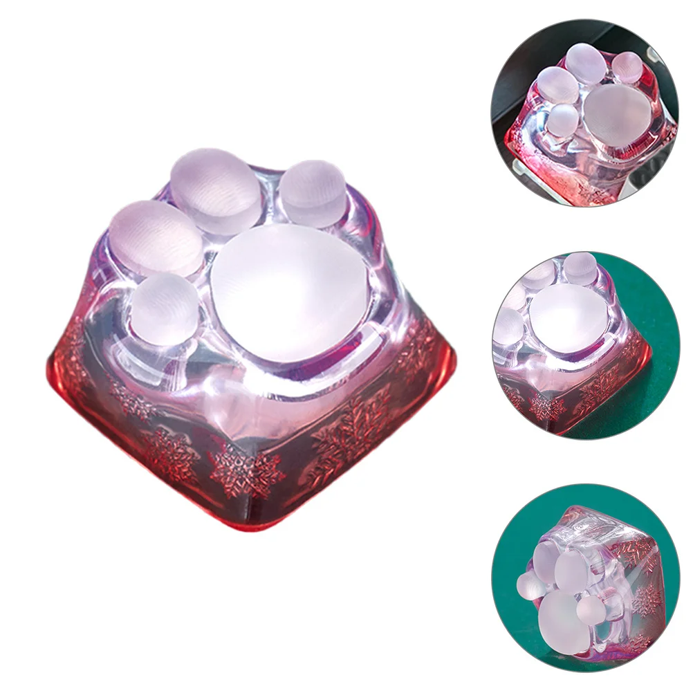 

Keyboard Keycap Cover Lovely Cat Paw Shape Design Smooth Surface Comfortable Touch for Game Players and Keyboard Lovers