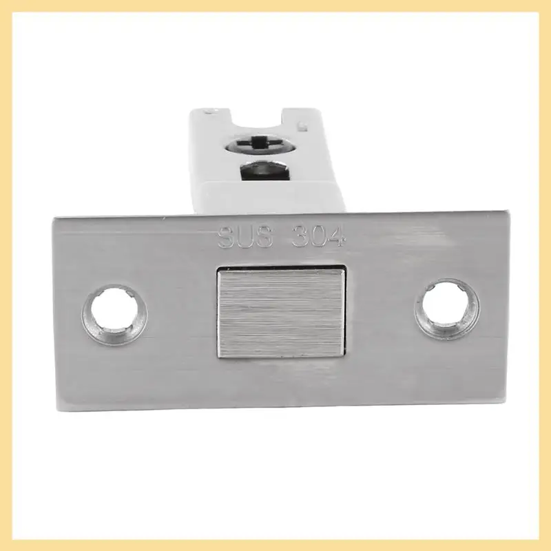 GOOD-Invisible Door Lock Round Flat Open Door Lock Square Bedroom Door Lock Home Door Bathroom Universal