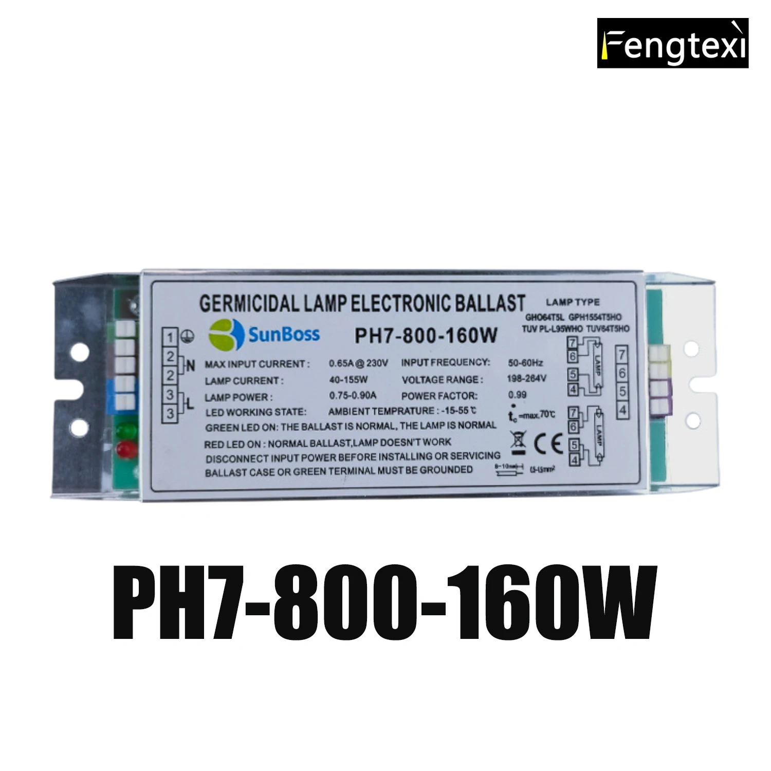 

160W Electronic Ballast for UV Germicidal, Disinfection & Photolysis Lamps - Env - Protection Special