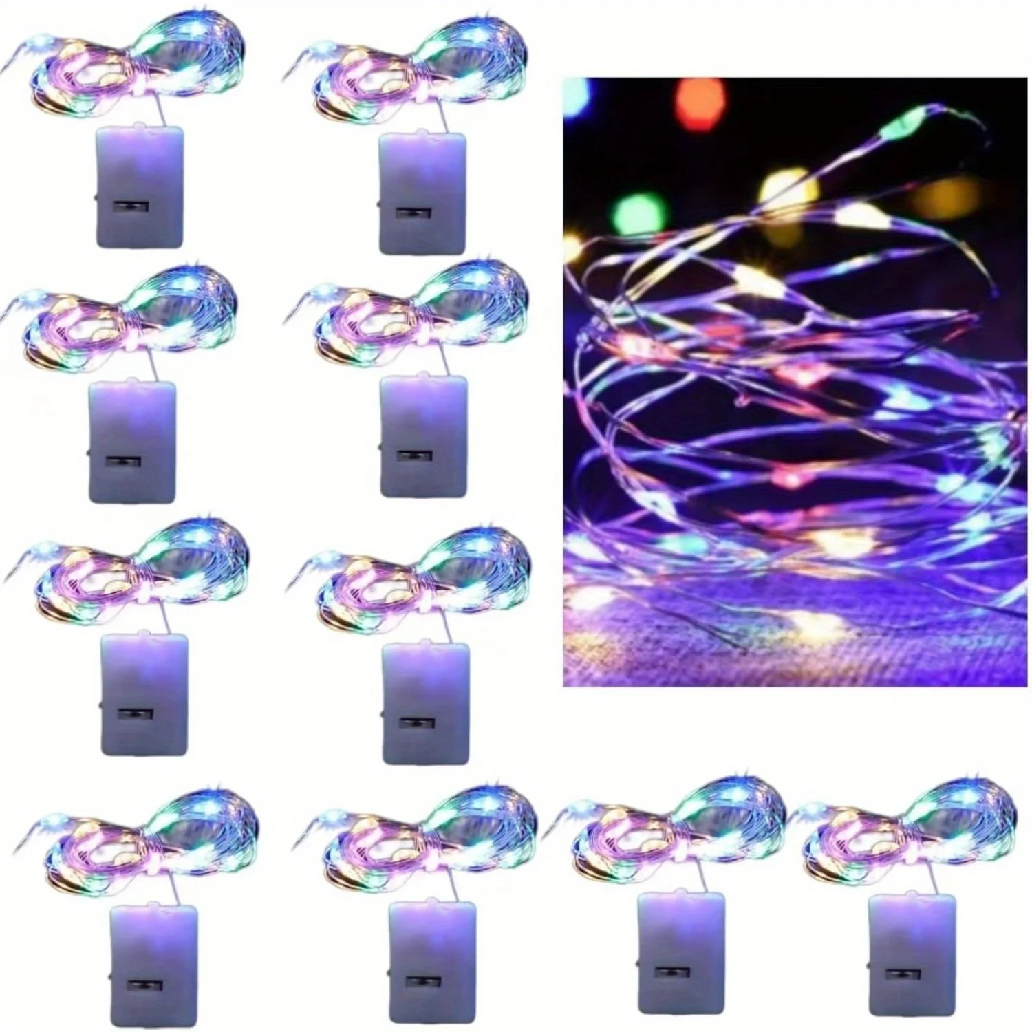 

LED string light 6.6ft copper wire fairy light battery powered mini string light bedroom wedding party