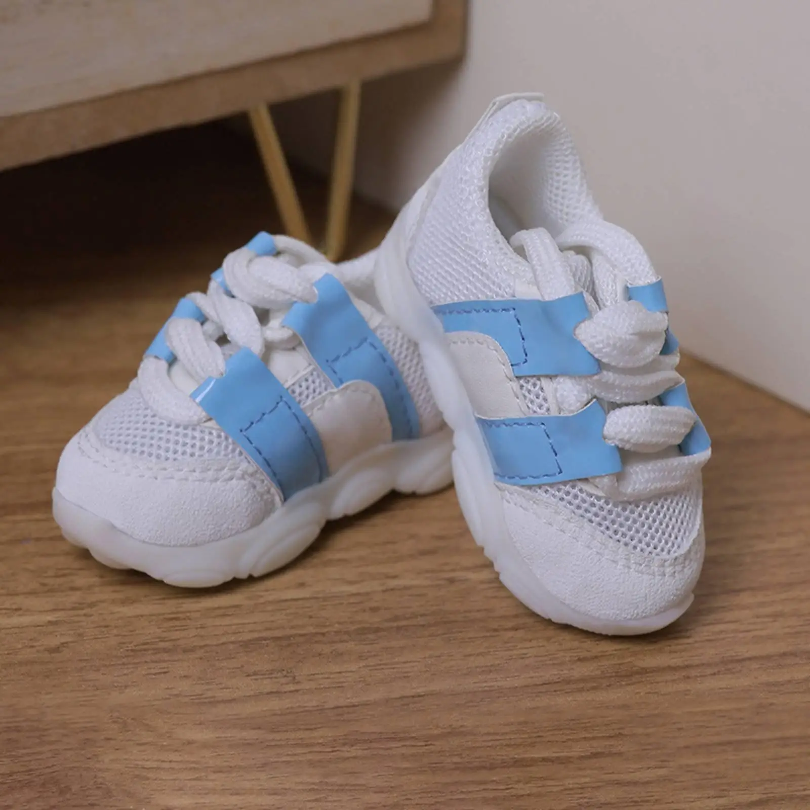 BJD Shoes Chunky Sole 1/4 Doll Shoes Casual Mini Sneakers for Display, Photo Shoots