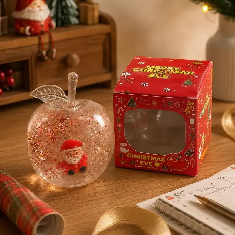 2026 NEW Christmas apple gift same exquisite apple Vaseline kneading decompression cream feeling handmade ball kneading music