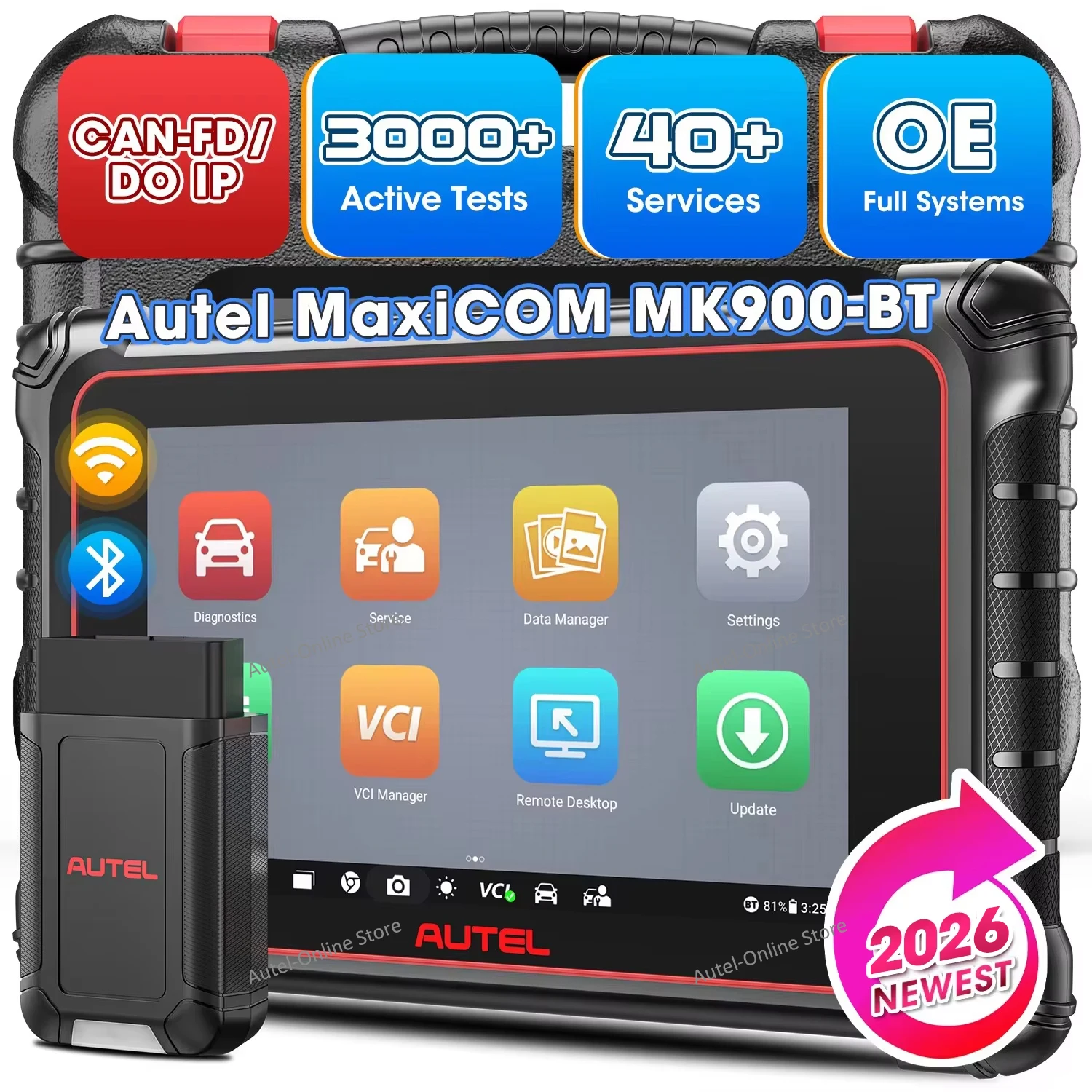 Autel MaxiCOM MK900BT – Najlepszy skaner diagnostyczny do samochodów w 2025 roku
