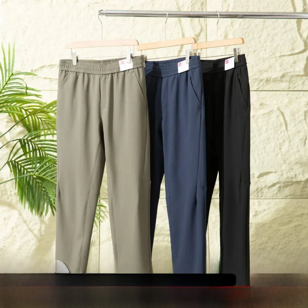 

Outdoor Ready! 3D Tailored! High-End Taped! Men's Qui Dry Breathable Elastic Casual Pants Trendy Straight Leg Polyester Fiber