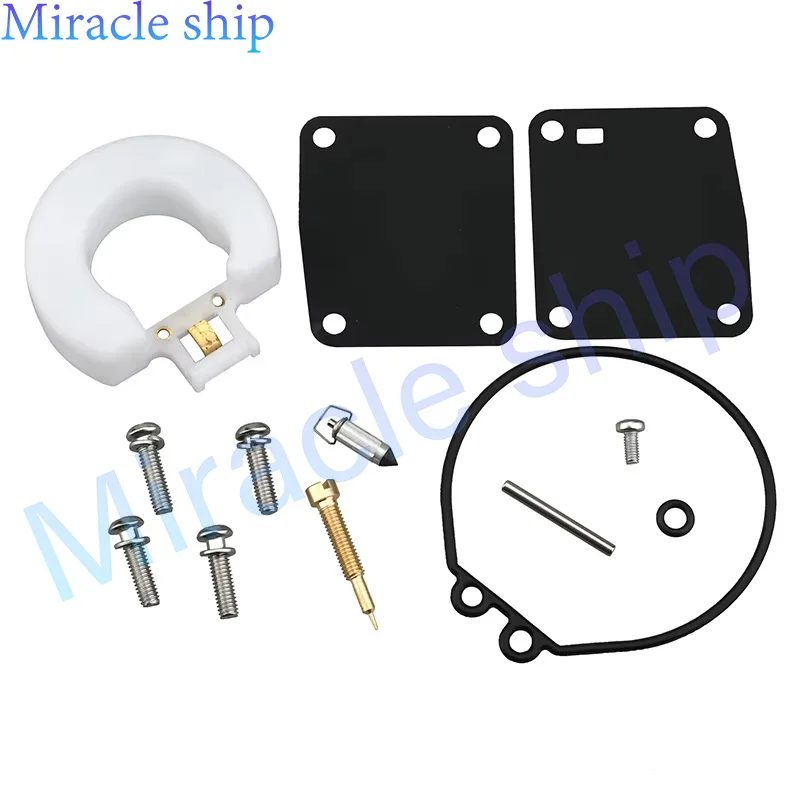 6G1-W0093 Carburetor Carb Repair Kit Set For Yamaha Outboard Motor 3HP 6HP 8HP Boat Engine Parts
