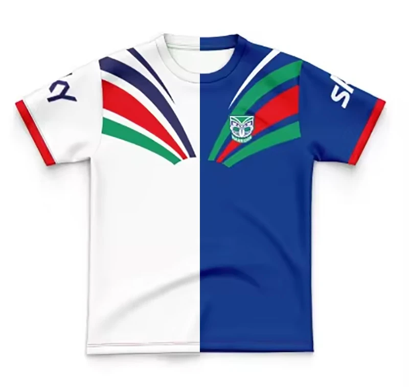Men Retro Rugby Sport T‑Shirt Blue Green Red Geometric Graphic Short Sleeve Quick Dry Athletic Tee Casual Training Jersey Tops