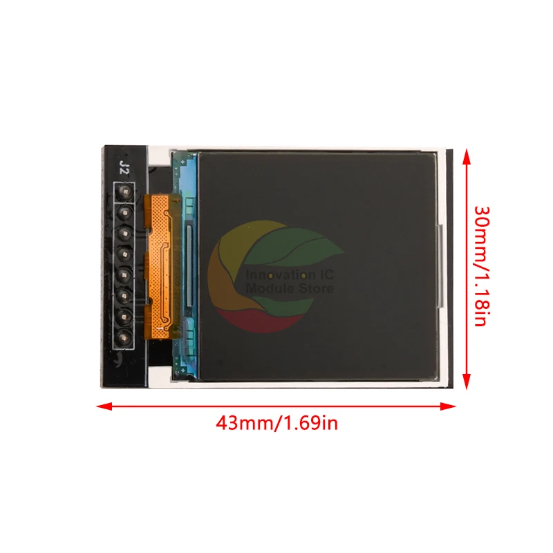 Módulo de tela LCD TFT para Arduino, 4-Wire SPI, ST7735S, 3.3V, 65K, 128x128, 1.44 ", RGB