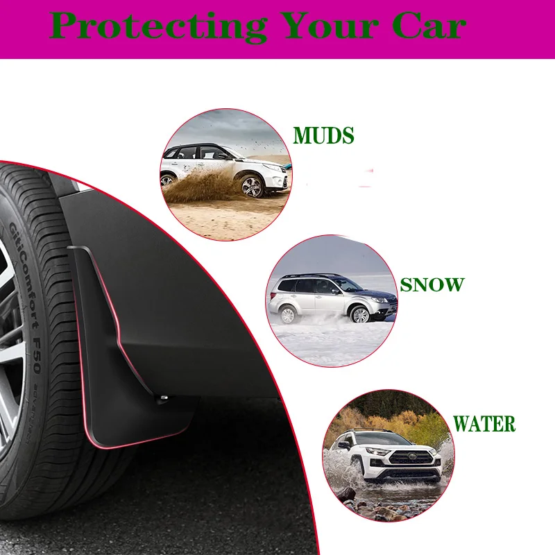 MudFlaps For Geely Tugella FY11 2021 2022 2023 Mudguards Mud Flaps Splash Guards Front Rear Wheels Fender Car Accessories 4Pcs