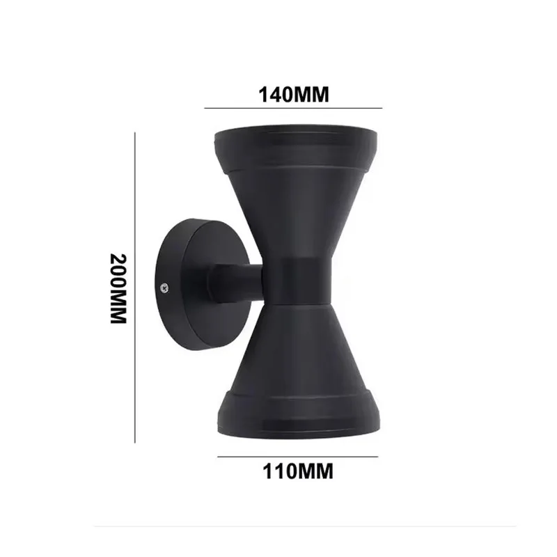 Led Outdoor Minimalist Hourglass, Hallway, Exterior Wall, Door Head, Wall Wash, Courtyard Wall Light