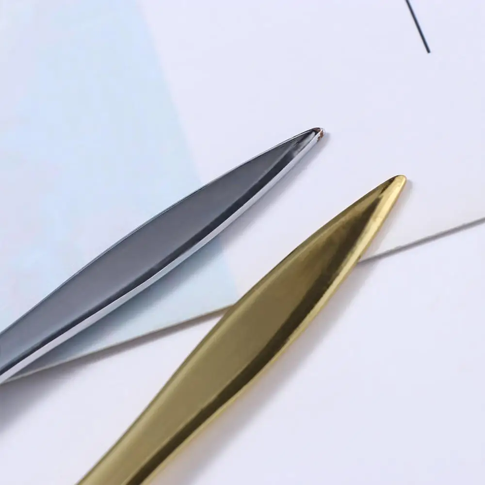 1Pcs Wood Handle Letter Opener Stainless Steel Cut Paper Split File Envelopes