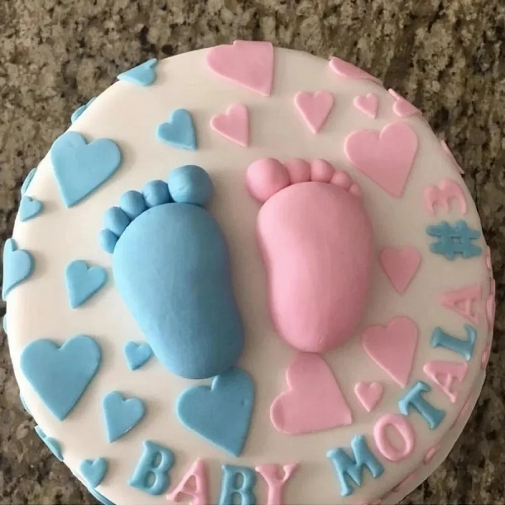 1PC Kuchen Form Baby Fuß Silikon Form Schokolade Fondant Kuchen Dekorieren Backen Werkzeug Backformen Pudding backen Paste Form – Detail 9