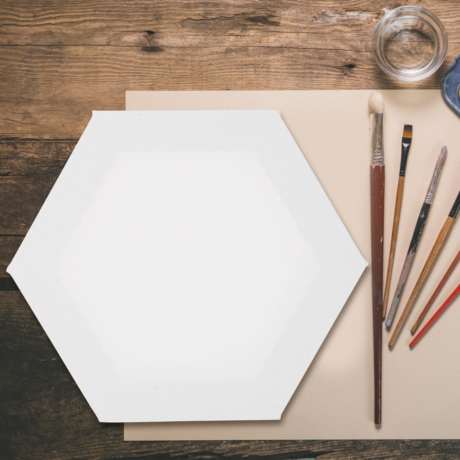 

3Pcs Oil Painting Supplies Blank Art Boards Natural Tone Flexibility for Creativity Projects Painting Canvas DIY Art Frames