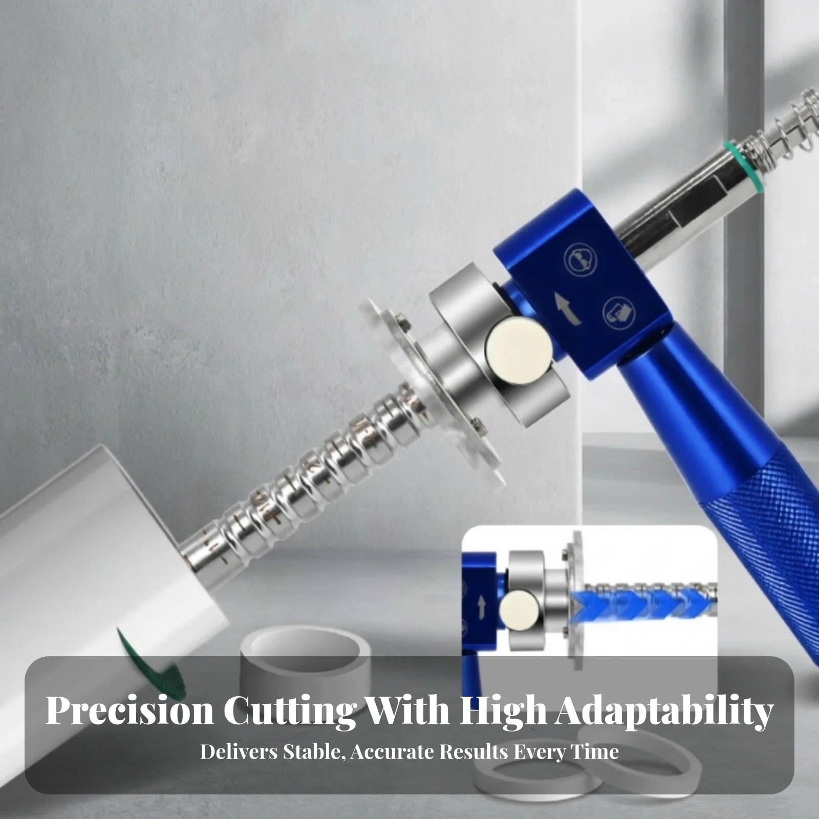 Inner-Wall Cutting Positioner Clamp-Style Pipe Inner-Wall Cutter Drill-Mounted Pipe Cutting Tool Metal Shaft Circular Blade