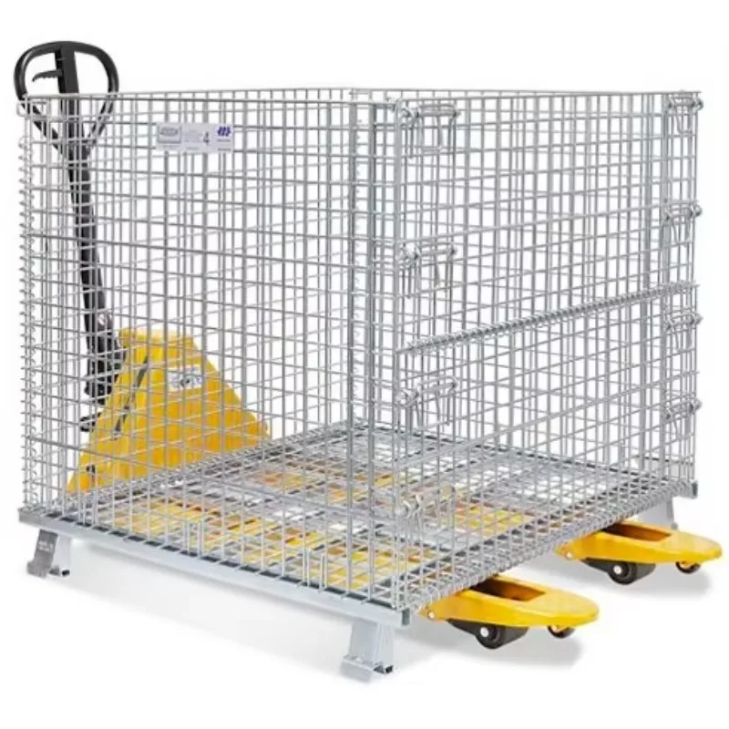 

Heavy Duty Galvanized Stackable Wire Mesh Container for Sale