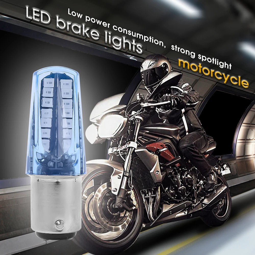 1157 Socket 2835 LED Brake Light Motorcycle Strobe LED Parking Tail Light Flashing Warning Reversing Stop Lamp Turn Signal Ligh