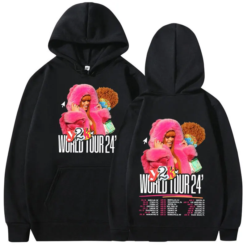 

Ice Spice Y2k World Tour 2024 Hoodies Men's Women Clothing Fashion Harajuku Sweatshirts Casual Cozy Oversized Pullovers Unisex