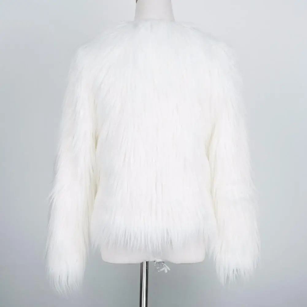 

Women's Warm Faux Fur Long Coat Winter Jackets Leisure Jacket Windbreaker Women Thick Fluffy Luxury Outerwear Jacket Winter Warm