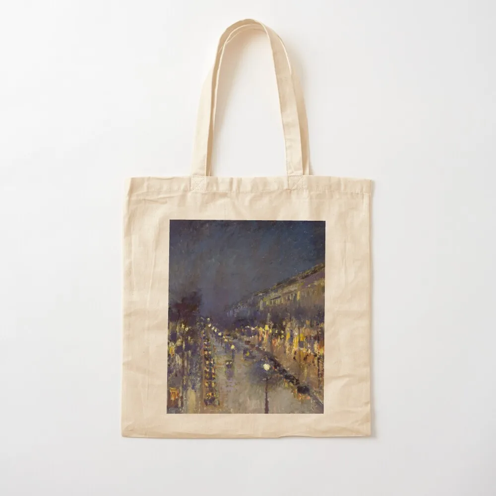 Camille Pissarro - Montmartre at Night Tote Bag