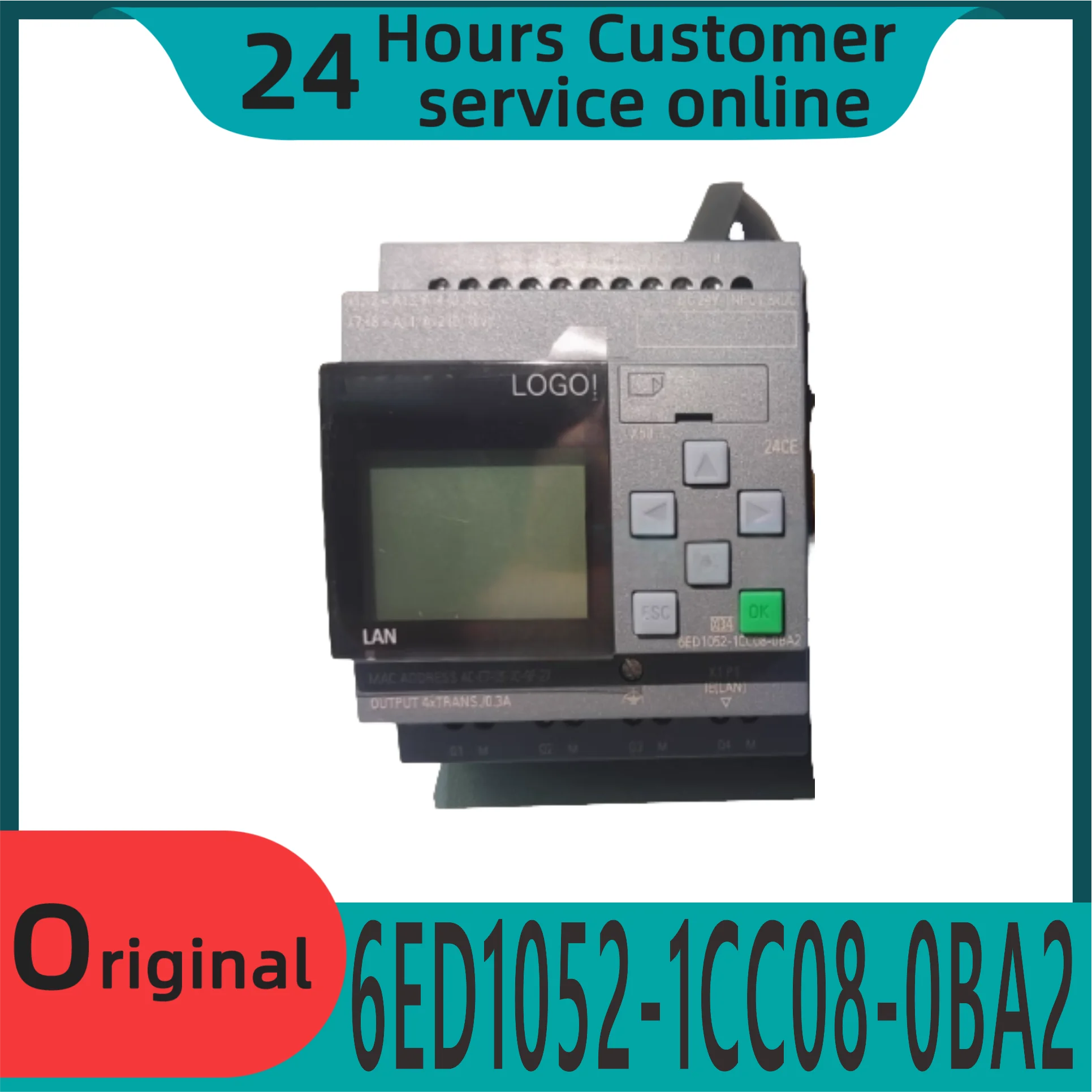 

Новый оригинальный компактный 24 В 8di (модульный блок управления Plc 6ed1052-1cc08-0ba2 может быть расширяется через встроенную паутина