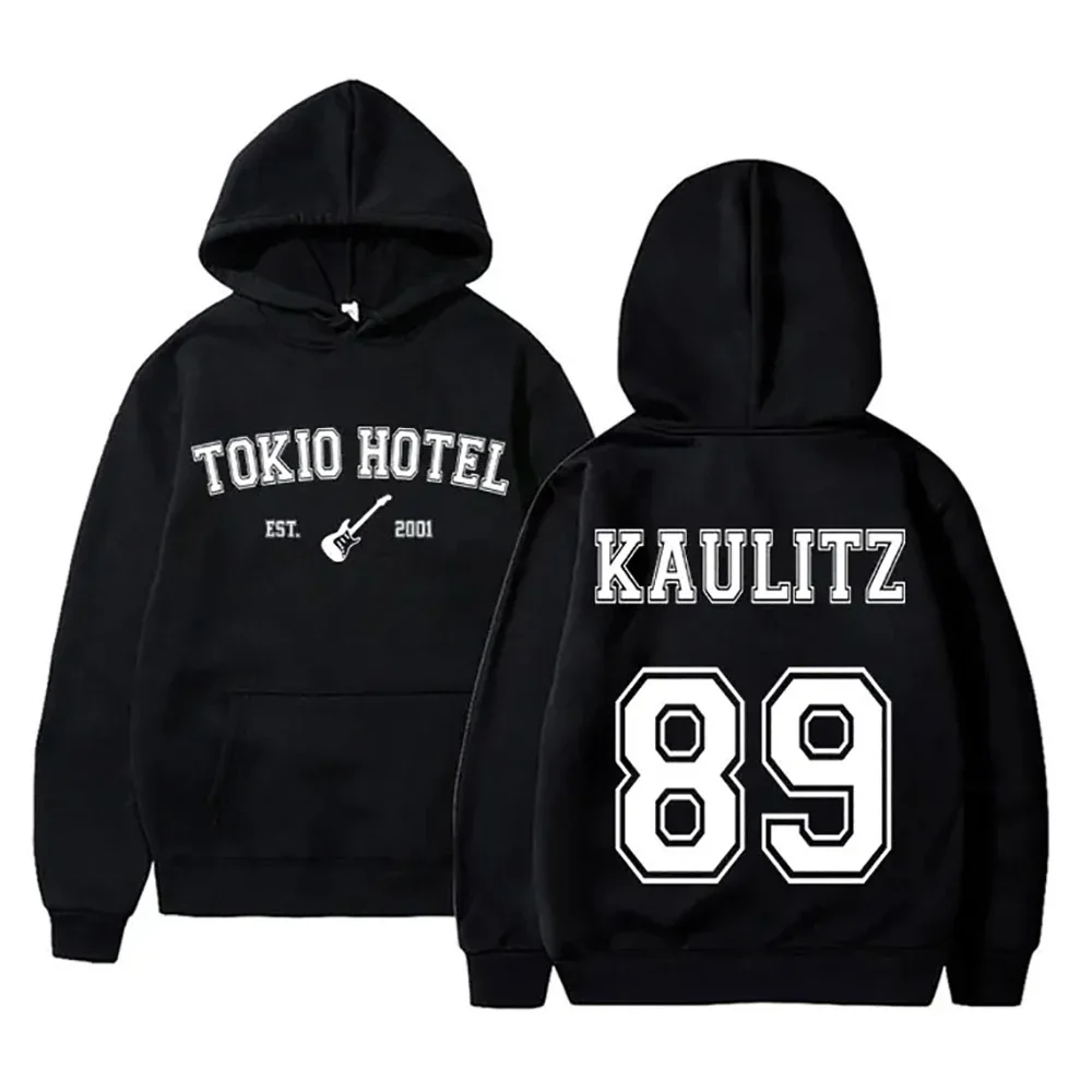 

Tokio Hotel Hoodies Kaulitz 89 Graphic Hoodie Bill Kaulitz Print Sweatshirt Y2k Streetwear Hip Hop Pullover Hooded Jacket Male