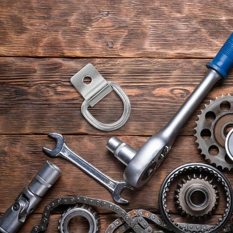 

Cargo Tie-Downs Trailer Hitch Kit With Ground Level Buckle Bed Ring Handle Wear-Resistant Load-Bearing Truck Mounting Accessory