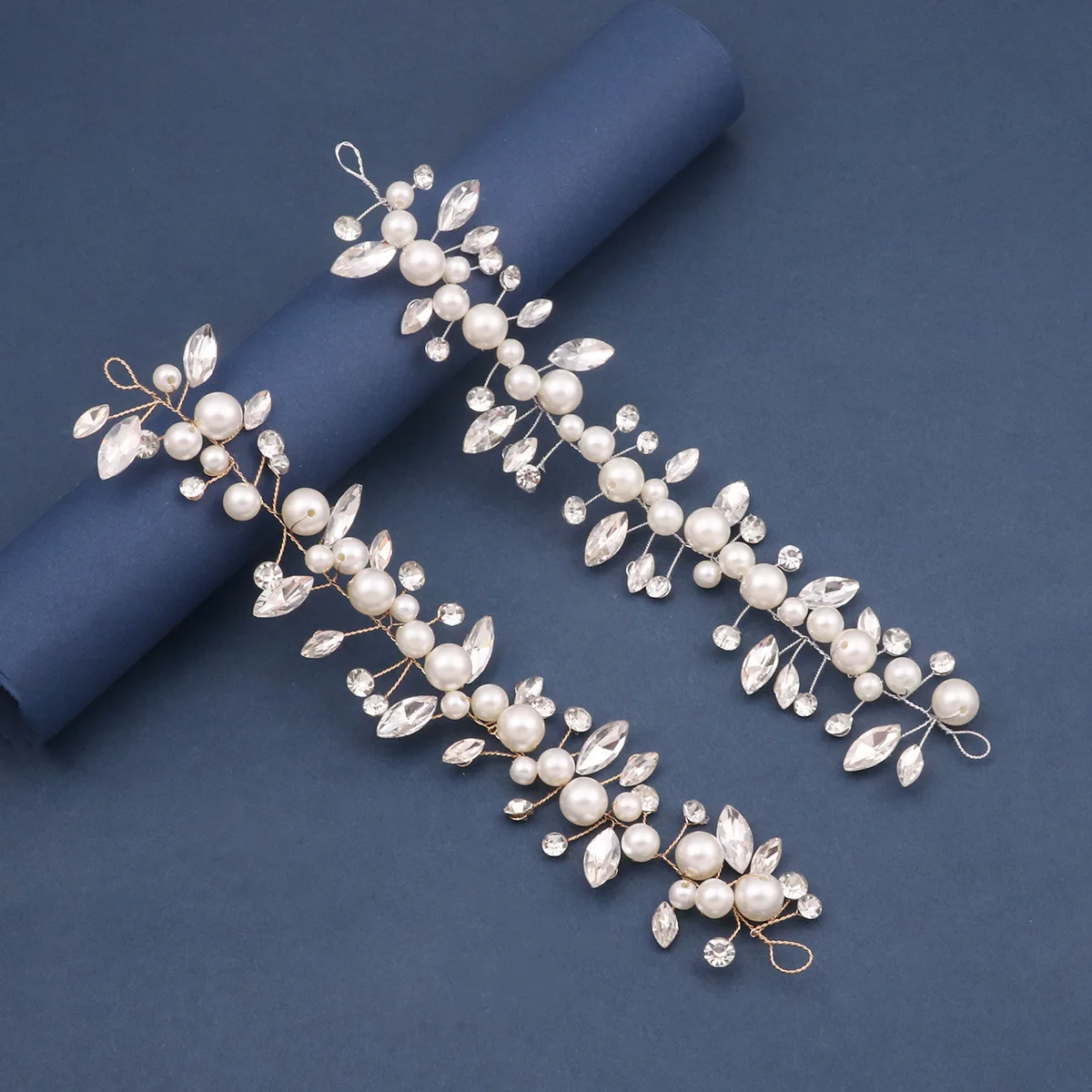 Elegant Hair Tie Bride Headdress  Hair Wedding Accessories Pearl Bridal Headband Exquisite Hair Jewelry Bridesmaid Gifts