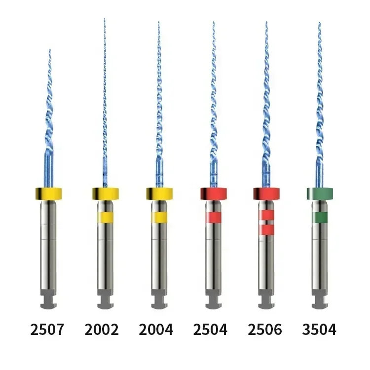 Dent al endodontic root canal Niti file Flexible root canal endo files heat activation titanium coating Nickel Titanium