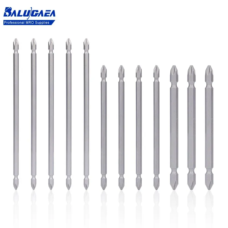 

Double Head Screwdriver Bit 6mm Diameter Magnetic Cross Head Screwdriver Bits 110/150/200mm Length Hand Tools