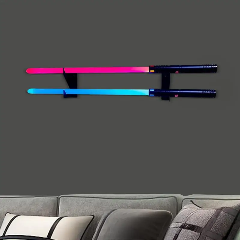 Lightsaber Wall Holder Acrylic Lightsaber Placement Display Horizontal Lightsaber Rac Space-Saving Holder For Home Shopping Mall