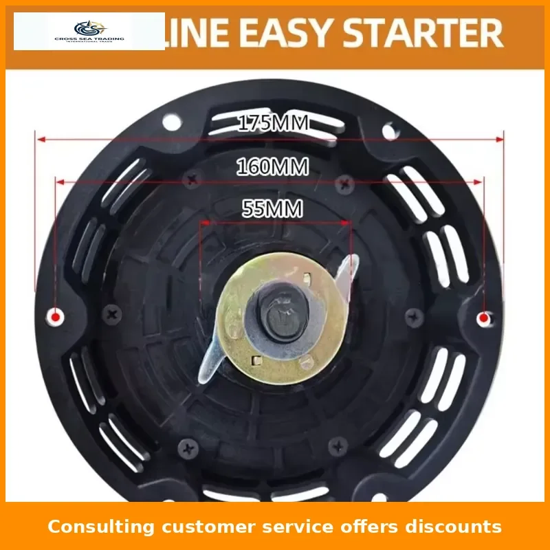 pull engine starter for cultivator machine motorized hand crank starter for d generator, tiller machine