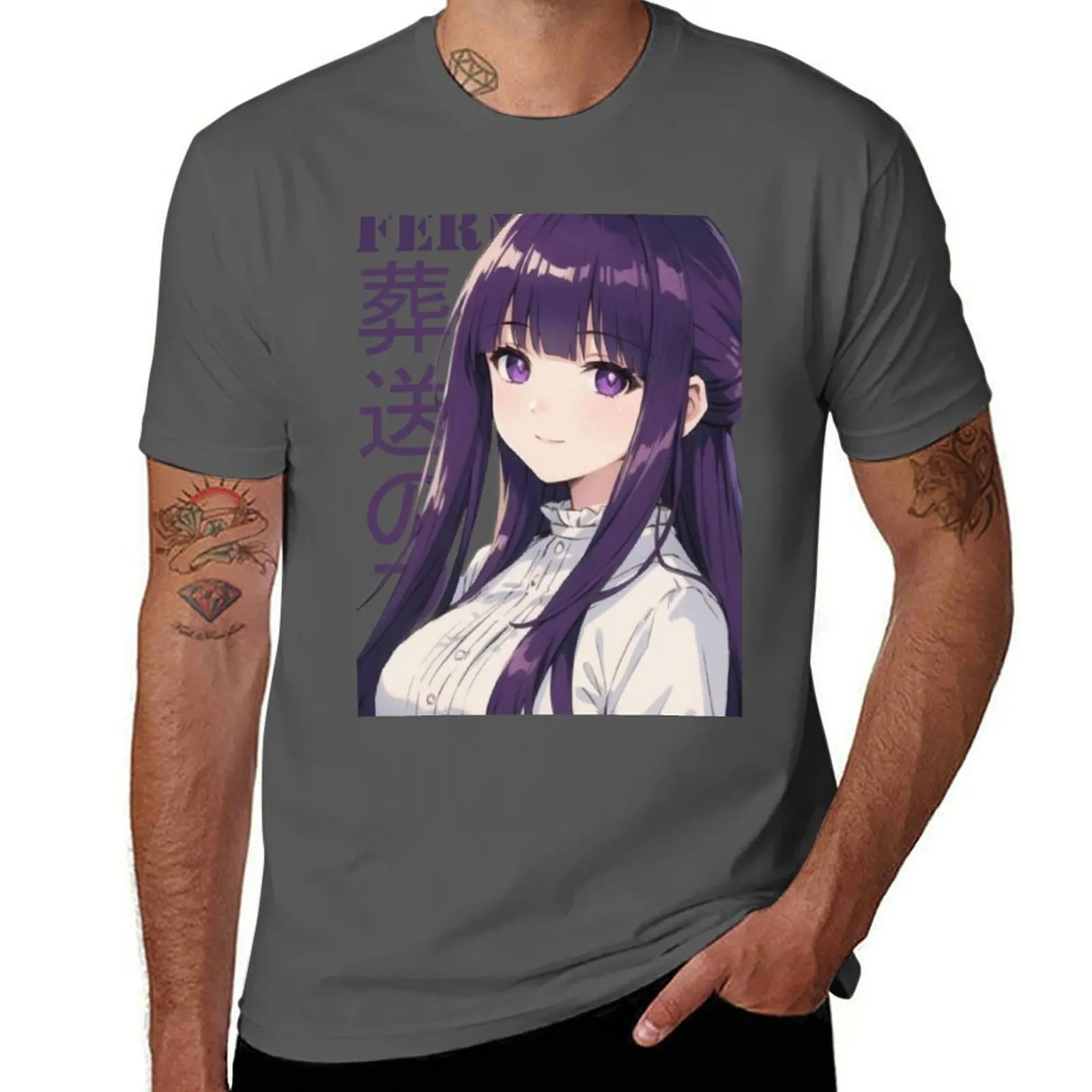 

Fern - Sousou no Frieren T-Shirt funny t shirts cotton man t shirt cotton anime tshirt T-Shirt