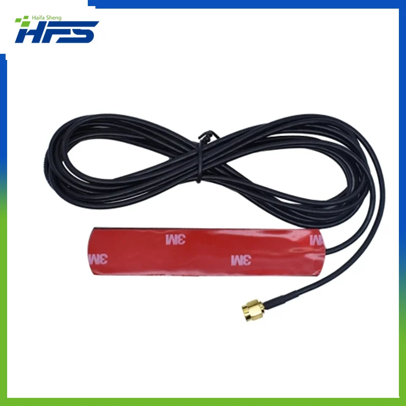 GSM GPRS 3G Car Antenna Patch antenna RG174 SMA Adhesive Type 2.5DBI 850MHZ/900MHZ/1800MHZ/1900MHZ 3000mm