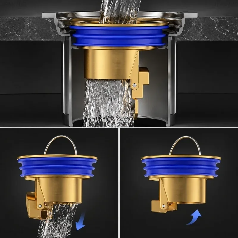 Water Drain Filter Floor Strainer Plug Trap Siphon Sink Anti Odor Pest Prevention Deodorant for Kitchen Bathroom Accessories