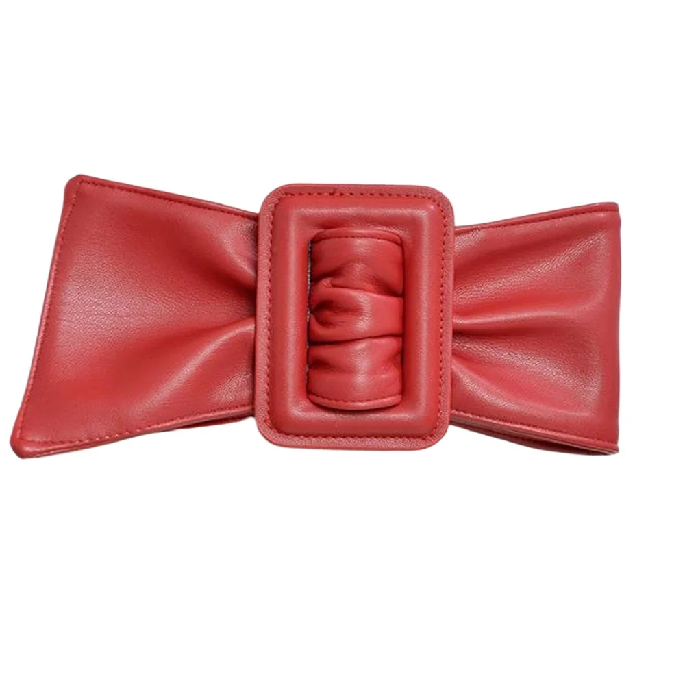red-wide-women-belt-for-dresses-leather-big-bow-red-cummerbund-ladies-fashion-brand-solid-female-wide-waist-belt-black-brown