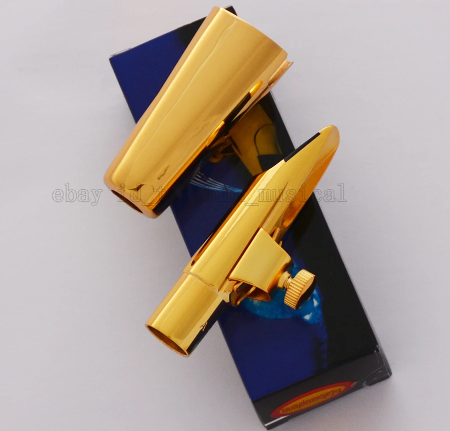 high quality TOP Quality Brass Metal Gold plated Alto Saxophone Sax Mouthpiece Size 7 - 9 NEW