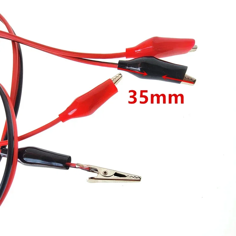 Double-Headed Alligator Clip Test Cable Lead Jumper Wire for DIY Power Supply Electronics Repair Crocodile Clip