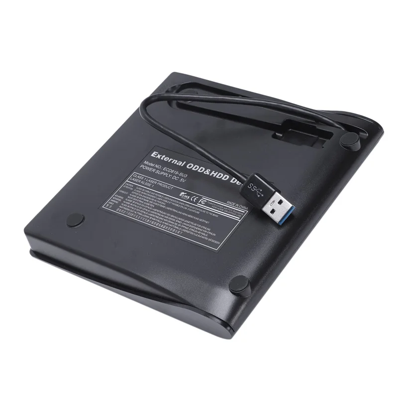 ABZW 3X USB 3,0 caja externa móvil para 12,7 Mm SATA CD DVD BD-ROM BD-RE unidad BK útil