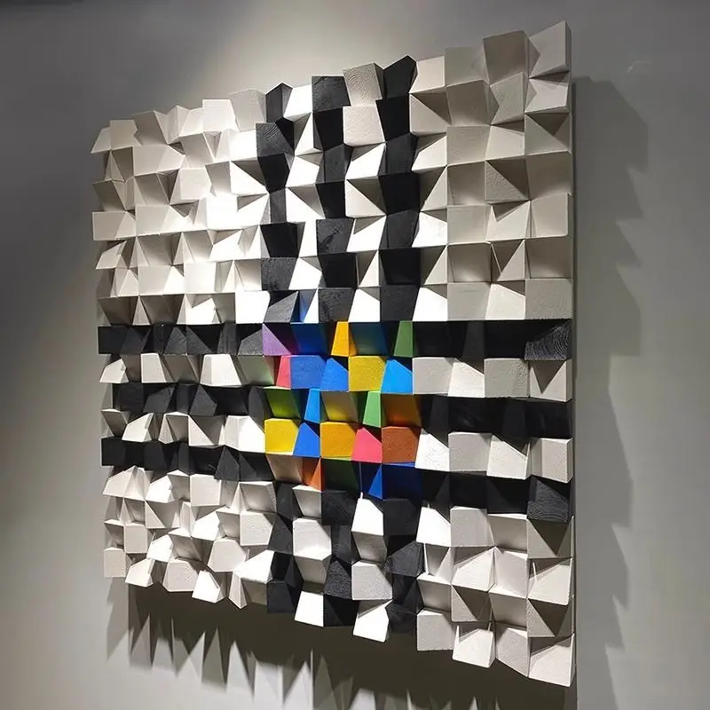 

Декоративная живопись для ресторана отеля, высококачественная трехмерная настенная картина из цельного дерева, подвесная картина