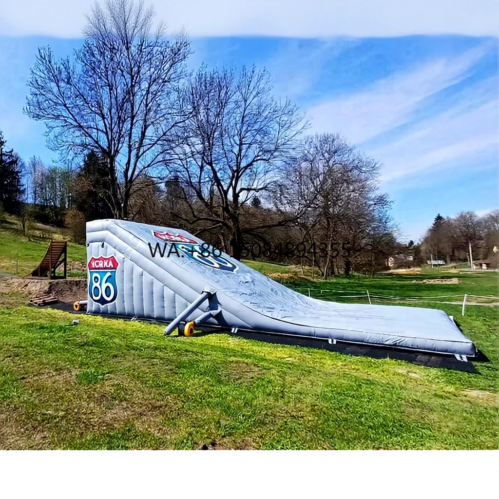 High Quality Inflatable Bike Ramp Lander Customize Size extreme Sports Mtb FMX Jump airbag Landing Inflatable airbag